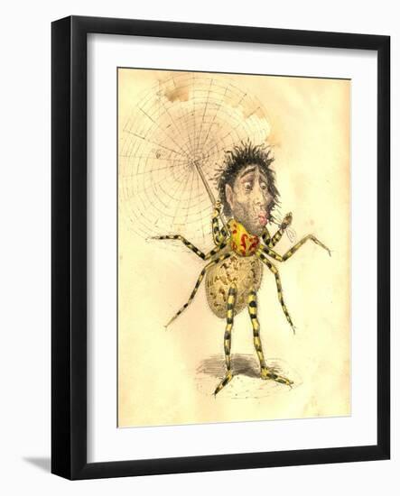 Spider 1873 'Missing Links' Parade Costume Design-Charles Briton-Framed Giclee Print