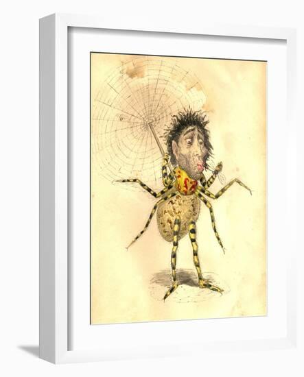 Spider 1873 'Missing Links' Parade Costume Design-Charles Briton-Framed Giclee Print