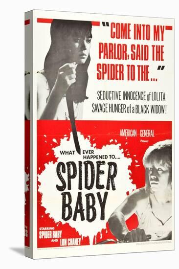 Spider Baby, Jill Banner, Beverly Washburn-null-Stretched Canvas