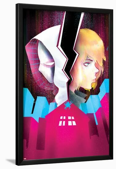 Spider-Gwen #5 Cover Featuring Spider-Gwen, Stacy, Gwen-Robbi Rodriguez-Lamina Framed Poster