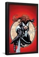 Spider-Island: The Amazing Spider-Girl No.1 Cover: Spider-Girl Swinging and Shooting-Patrick Zircher-Framed Poster