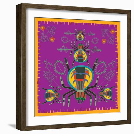 Spider, Jumping Spider-Belen Mena-Framed Giclee Print