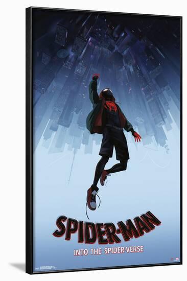 Spider-Man: Into the Spider-Verse - Falling-null-Framed Standard Poster