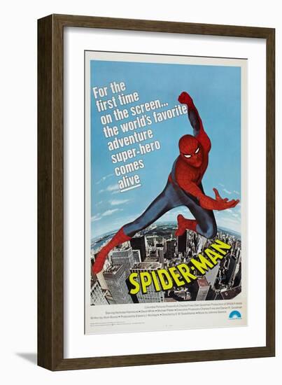 Spider-Man, Nicholas Hammond, 1977-null-Framed Art Print