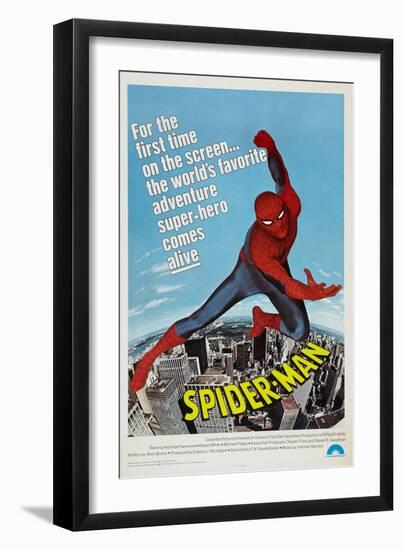 Spider-Man, Nicholas Hammond, 1977-null-Framed Art Print