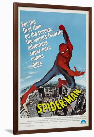 Spider-Man, Nicholas Hammond, 1977-null-Framed Art Print