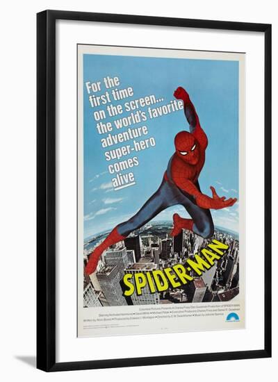 Spider-Man, Nicholas Hammond, 1977-null-Framed Art Print