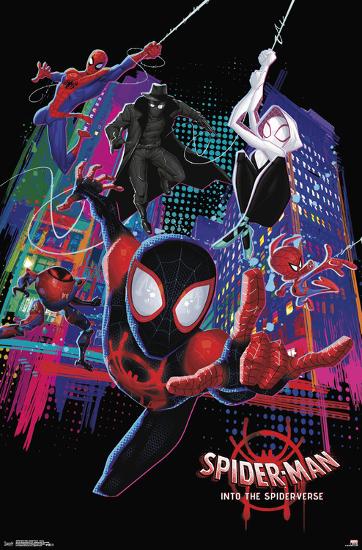 SPIDER-MAN: SPIDER-VERSE - GROUP-null-Lamina Framed Poster