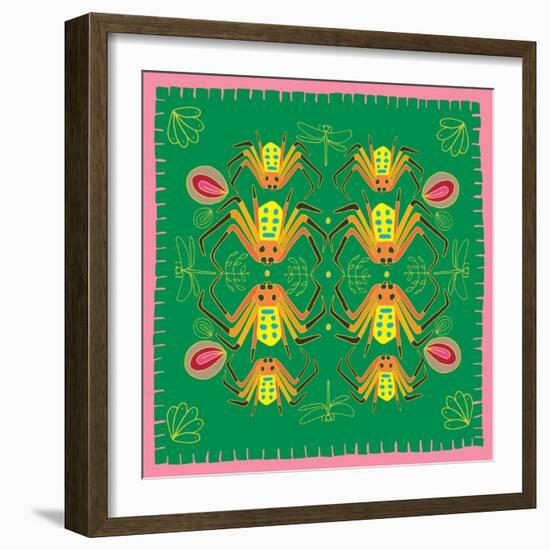 Spider, Mirror Spider-Belen Mena-Framed Giclee Print