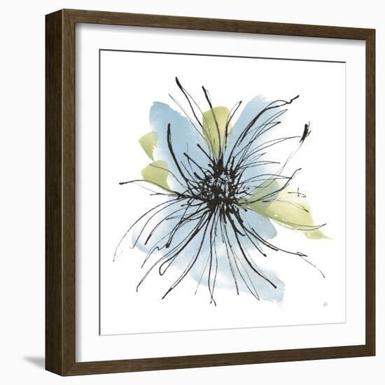 Spider Mum Blue II-Chris Paschke-Framed Art Print