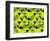 Spider Net Line Geometric Kaleidoscope-NesaCera-Framed Art Print