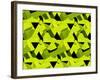 Spider Net Line Geometric Kaleidoscope-NesaCera-Framed Art Print