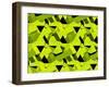 Spider Net Line Geometric Kaleidoscope-NesaCera-Framed Art Print