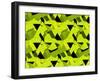 Spider Net Line Geometric Kaleidoscope-NesaCera-Framed Art Print