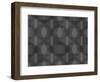 Spider Net Line Geometric Kaleidoscope-NesaCera-Framed Art Print