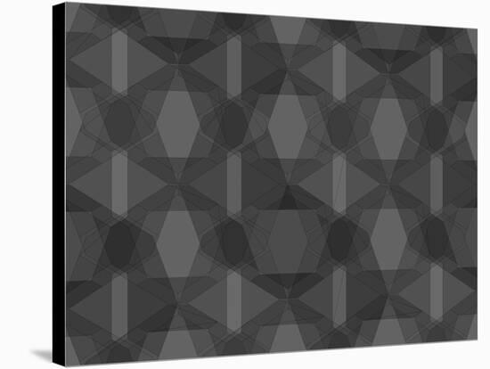 Spider Net Line Geometric Kaleidoscope-NesaCera-Stretched Canvas