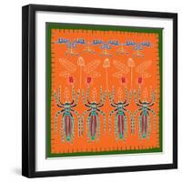 Spider, Peacock Spider-Belen Mena-Framed Giclee Print