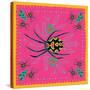 Spider, Pink Crab Spider-Belen Mena-Stretched Canvas