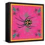 Spider, Pink Crab Spider-Belen Mena-Framed Stretched Canvas