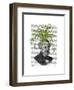 Spider Plant Head-Fab Funky-Framed Art Print