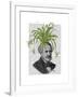 Spider Plant Head-Fab Funky-Framed Art Print