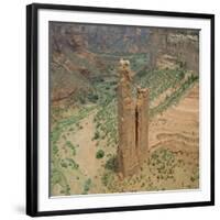 Spider Rock, Canyon De Chelly, Arizona, USA-Tony Gervis-Framed Photographic Print