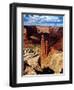 Spider Rock, Canyon De Chelly,Arizona-George Oze-Framed Photographic Print