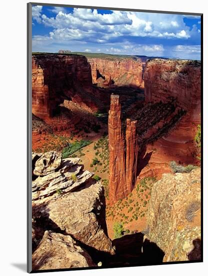 Spider Rock, Canyon De Chelly,Arizona-George Oze-Mounted Photographic Print