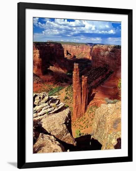 Spider Rock, Canyon De Chelly,Arizona-George Oze-Framed Photographic Print