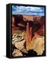 Spider Rock, Canyon De Chelly,Arizona-George Oze-Framed Stretched Canvas