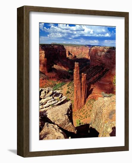 Spider Rock, Canyon De Chelly,Arizona-George Oze-Framed Photographic Print