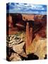 Spider Rock, Canyon De Chelly,Arizona-George Oze-Stretched Canvas