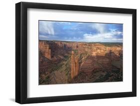 Spider Rock from Spider Rock Overlook, Canyon de Chelly National Monument, Arizona, USA-Peter Barritt-Framed Photographic Print