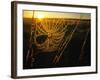 Spider Web at Sunrise, Fort Niobrara National Wildlife Refuge, Nebraska, USA-Chuck Haney-Framed Photographic Print