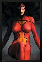 Spider-Woman No.1 Cover: Spider Woman-Alex Maleev-Lamina Framed Poster