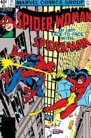 Spider-Woman No.20 Cover: Spider Woman and Spider-Man Fighting-Frank Springer-Lamina Framed Poster