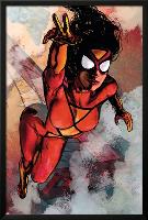Spider-Woman No.5 Cover: Spider Woman-Alex Maleev-Lamina Framed Poster