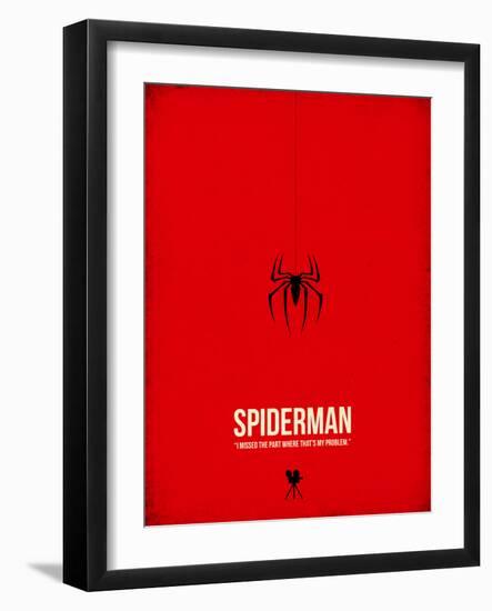 Spiderman-David Brodsky-Framed Art Print