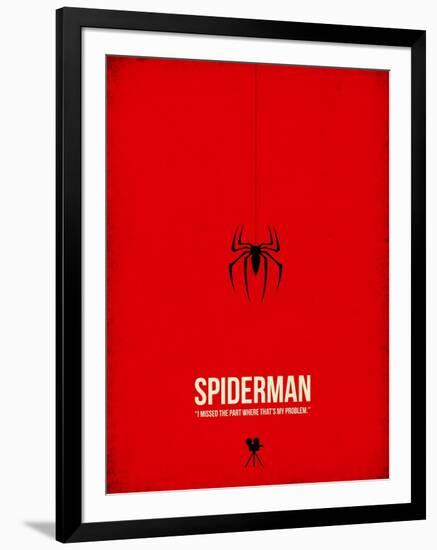 Spiderman-David Brodsky-Framed Art Print