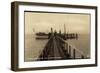 Spiekeroog Nordsee, Landungsbrücke Mit Dampfer Frisia II-null-Framed Giclee Print