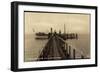 Spiekeroog Nordsee, Landungsbrücke Mit Dampfer Frisia II-null-Framed Giclee Print