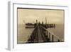 Spiekeroog Nordsee, Landungsbrücke Mit Dampfer Frisia II-null-Framed Giclee Print