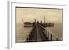 Spiekeroog Nordsee, Landungsbrücke Mit Dampfer Frisia II-null-Framed Giclee Print