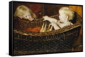 Spielende Kinder. 1891-Erik Theodor Werenskiold-Framed Stretched Canvas