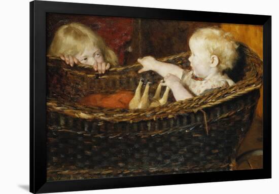 Spielende Kinder. 1891-Erik Theodor Werenskiold-Framed Giclee Print