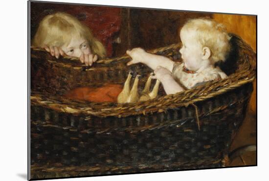 Spielende Kinder. 1891-Erik Theodor Werenskiold-Mounted Giclee Print