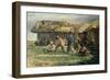 Spielende russische Dorfkinder. 1870-Wladimir J Makovskij-Framed Giclee Print