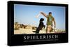 Spielerisch: Motivationsposter Mit Inspirierendem Zitat-null-Stretched Canvas