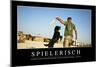 Spielerisch: Motivationsposter Mit Inspirierendem Zitat-null-Mounted Photographic Print