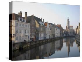 Spielgelrei Near Van Eyckplein, Looking East, Bruges, Belgium, Europe-White Gary-Stretched Canvas